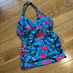 Pinkblush Maternity Tankini with Floral Design